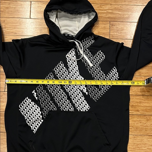 Nike Sporty Gorpcore Black and White Graphic Hoodie Men’s Large - Picture 4 of 6